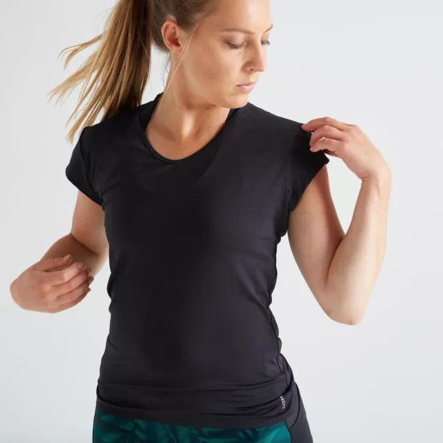 T-shirt abbigliamento sportivo allenamento taglia US 6-8 UK 10-12