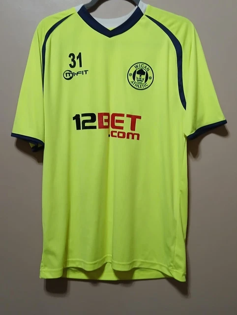 Wigan Athletic Home Camiseta de Fútbol 2011 - 2012. Sponsored by 12Bet