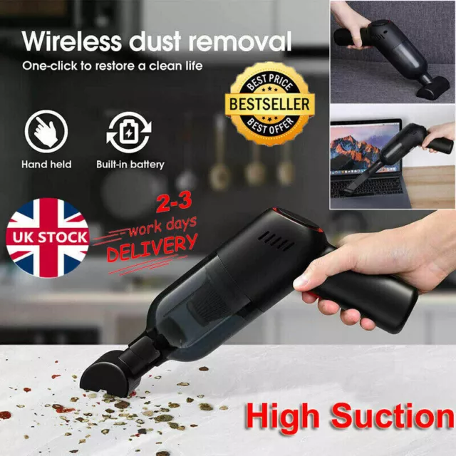 Cordless Hand Held Vacuum Cleaner Small Portable Car Home Wireless Dust Buster