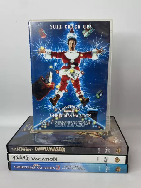 National Lampoon's Vacation Movie DVD Lot R4 Europe Vegas Christmas Chevy Chase