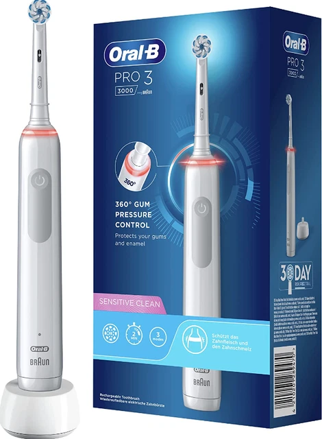 Oral-B Pro 3000 Sensitive Brosse à Dents Électrique Rechargeable 2 Brossettes