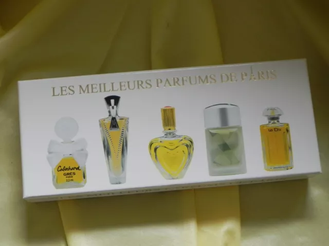 Coffret 5 miniatures parfum EDT "Les meilleurs parfums de Paris"