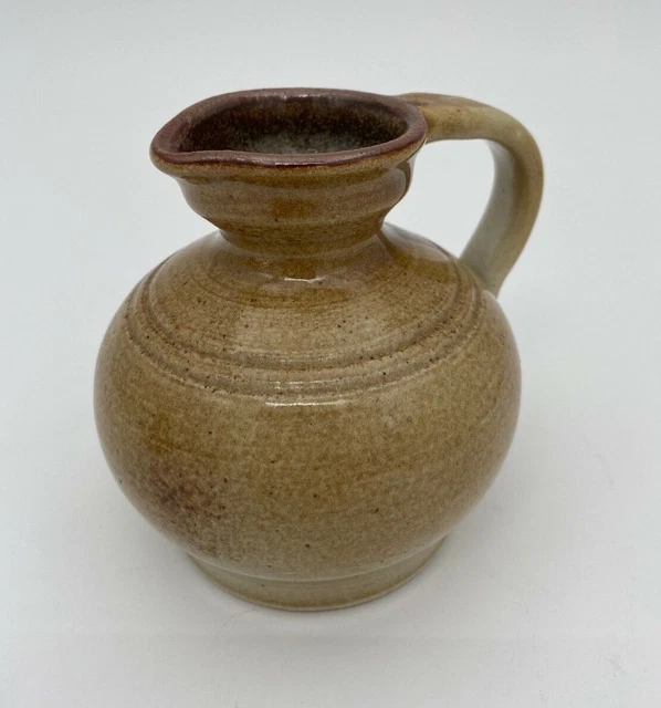 Petit Pichet En Gres Poterie Saint Simon Made In France Vintage Design H3472