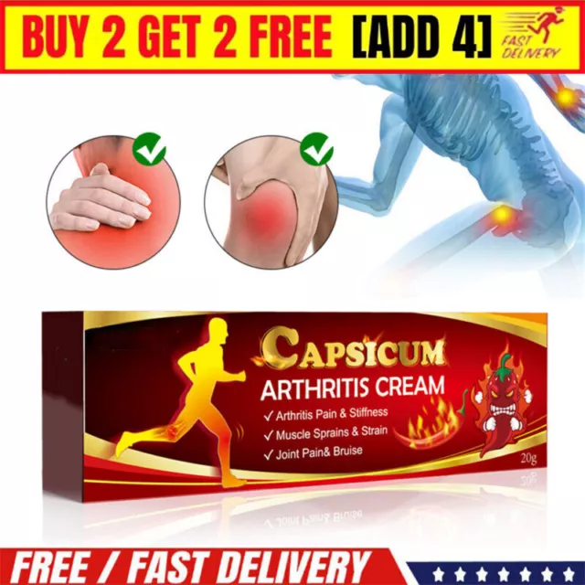 Capsicum Arthritis Cream Hot Rheumatoid Arthritis Joint Knee Pain Relief