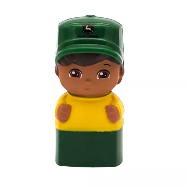 Mega Bloks John Deere Male Boy African-American Farmer Green Hat Yellow Shirt