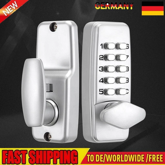 Metal Door Code Lock Sturdy Waterproof Password Keyboard Lock for Home Apartment
