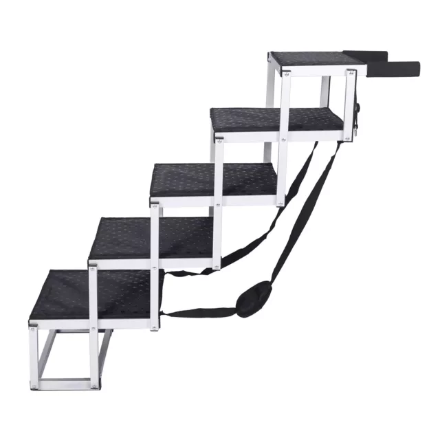 Haustiertreppe klappbar Hundetreppe 6 Stufen Einstiegshilfe 68kg Auto Hunderampe 3