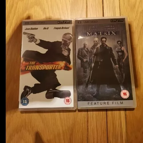 Sony PSP UMD Videos: The Matrix & The Transporter