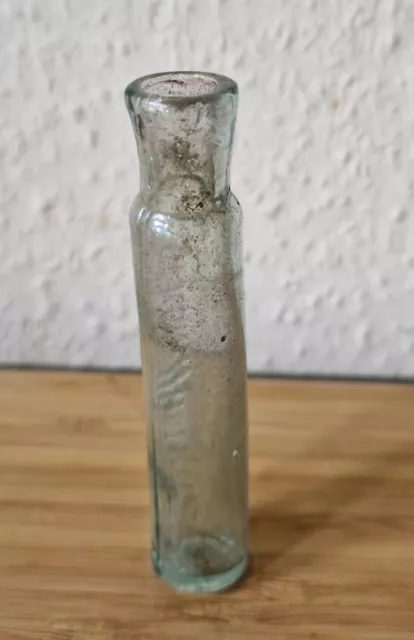 Antike Glasflasche Ampulle Apothekerflasche Glas C. de Koning Tilly Haarlemer Öl 2