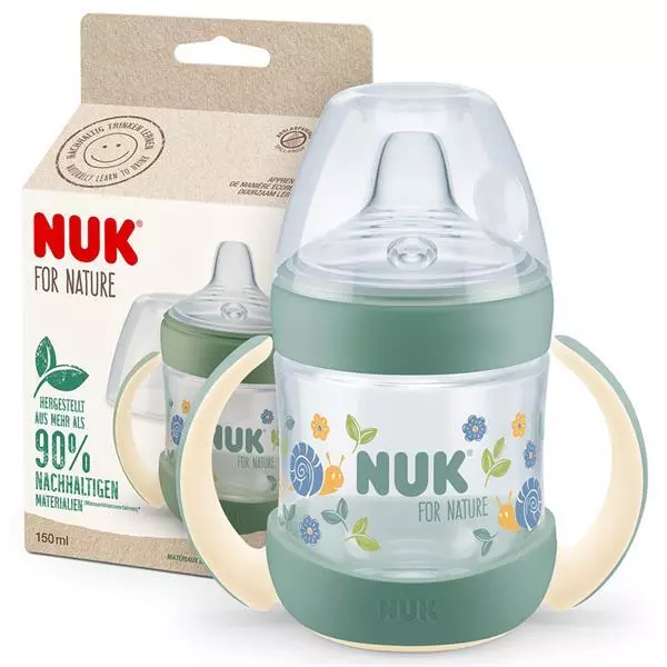 Nuk Nature Flasche, 150ml, 6+m, grün