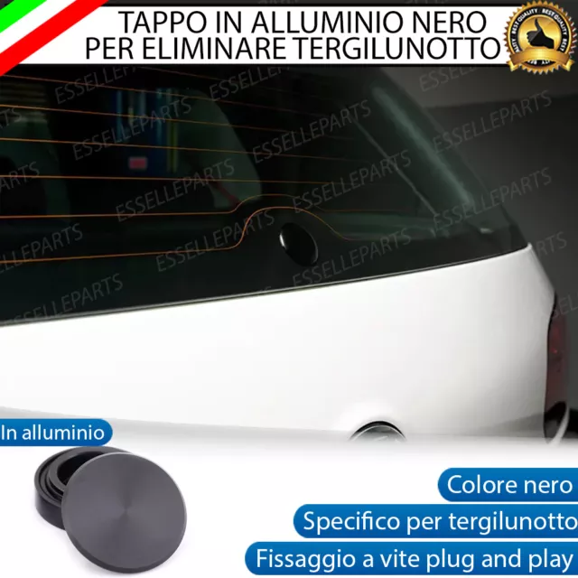 Tappo Elimina Tergicristallo Posteriore Per Volkswagen Passat B8 Alluminio Nero