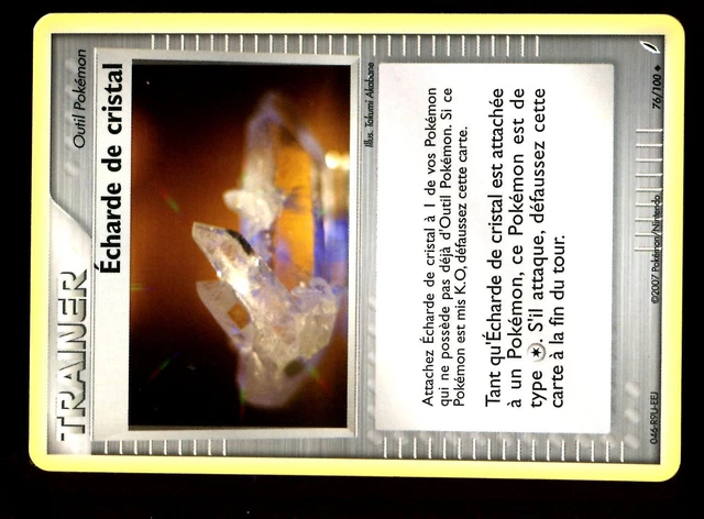 Pokemon Gardiens Cristal Unco N°  76/100 Echarde De Cristal