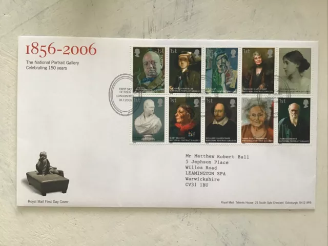 Reduced GB QEII 2006 National Portrait Gallery RMFDC London WC2 SHS Typed Add WI