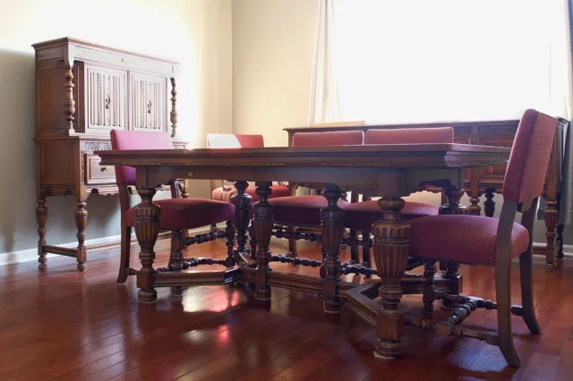 a complete vintage dining room set owned by Gabby Hartnett  Quality is unmatched