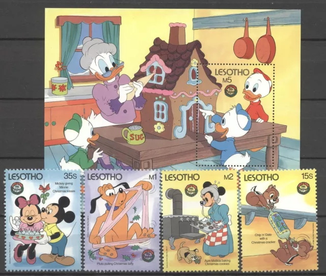 Walt Disney, Weihnachten - Lesotho -  ** MNH 1986