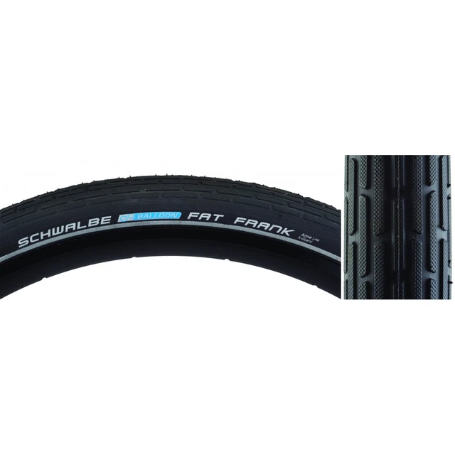 Schwalbe Fat Frank HS 375 K-Guard SBC Tire 29x2.0 Black/Reflex (700x50c) Wire