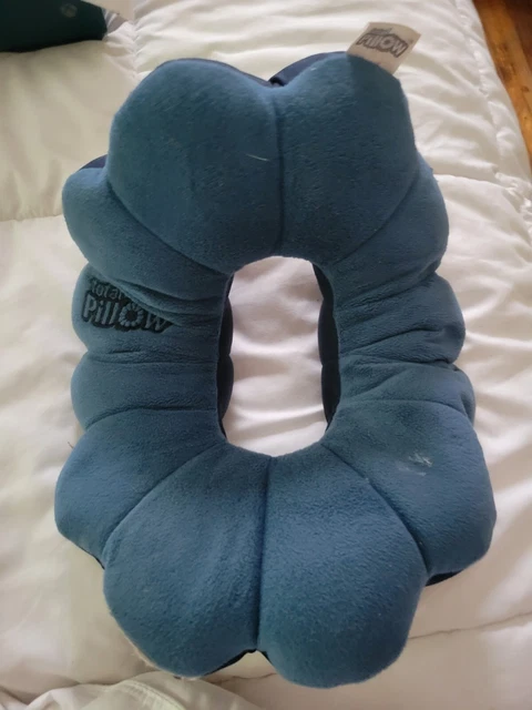 TOTAL PILLOW Travel Neck/Head/Lumbar Support/Twist/Contour Any Position Fleece
