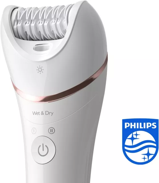 Philips Epilator Series 8000 BRE735/00 Damen Epilierer mit Nass- und...