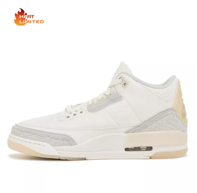 Nike Air Jordan 3 Retro Craft Ivory Sneaker Elfenbein NEU Herren Freizeit Schuhe