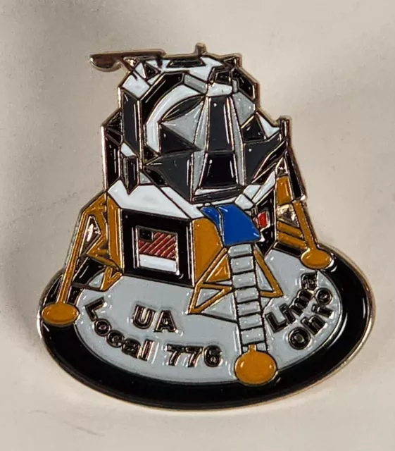 UA PLUMBERS PIPEFITTERS STEAMFITTERS UNION LOCAL Lapel Pin 776 Lima Ohio Lunar