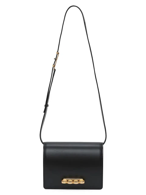 Alexander McQueen 4 Gold Ring Leather Satchel NWT $1890 Alexander McQueen 4 Gold Ring Leather Satchel NWT $1890