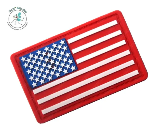 Klett-Abzeichen 3D Patch USA Fahne Amerika Amulett Glücksbringer Geschenkidee