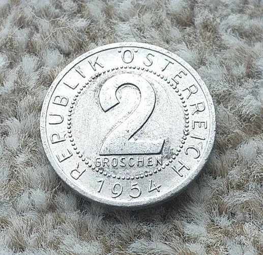 2 Groschen 1954 Austria Coin   COINCORNER1