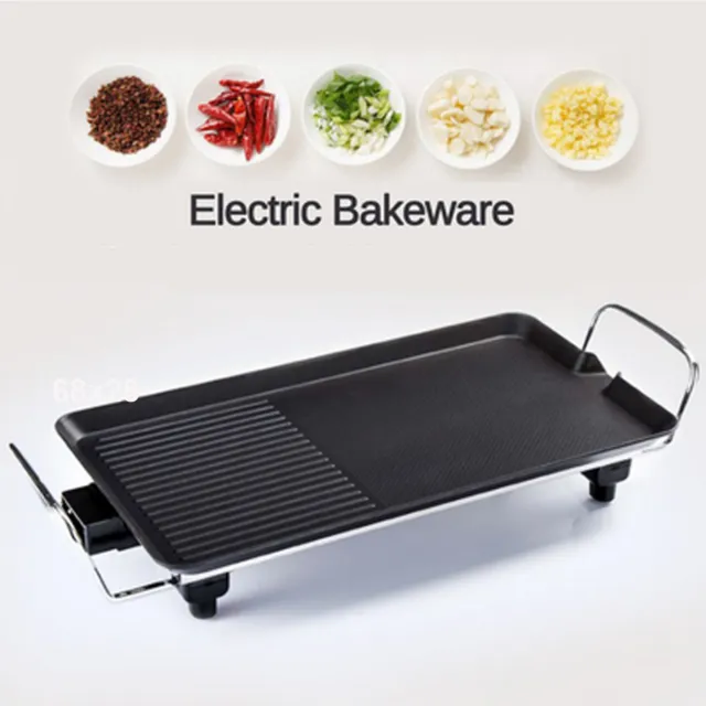 Multipurpose Hot Plate Grill Table Top Non-Stick Griddle BBQ Barbecue 1500W