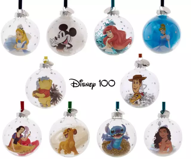 Walt Disney 100 - Weihnachtskugel Alice Micky Arielle Winnie Pooh Stitch Simba