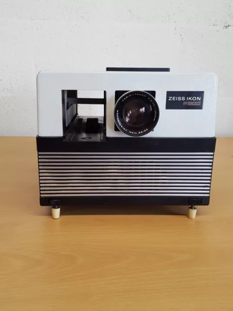 Zeiss Ikon P500 Ag Audiovisual Deslizar Proyector & ; Philips Casete Spieler