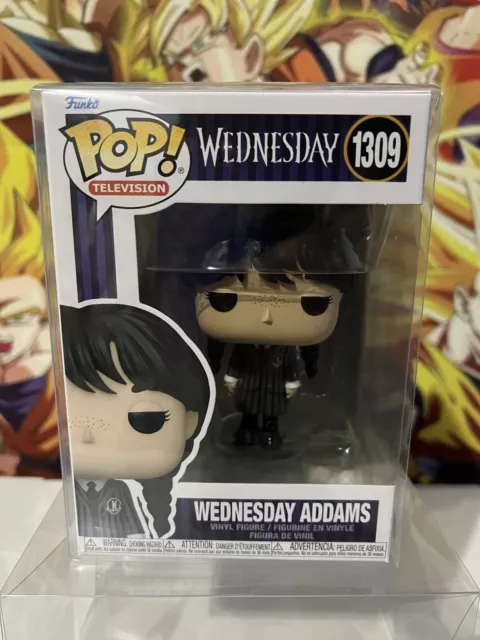 Funko Pop! Vinyl: The Addams Family - Wednesday Addams #1309 W/pop Protector🔥