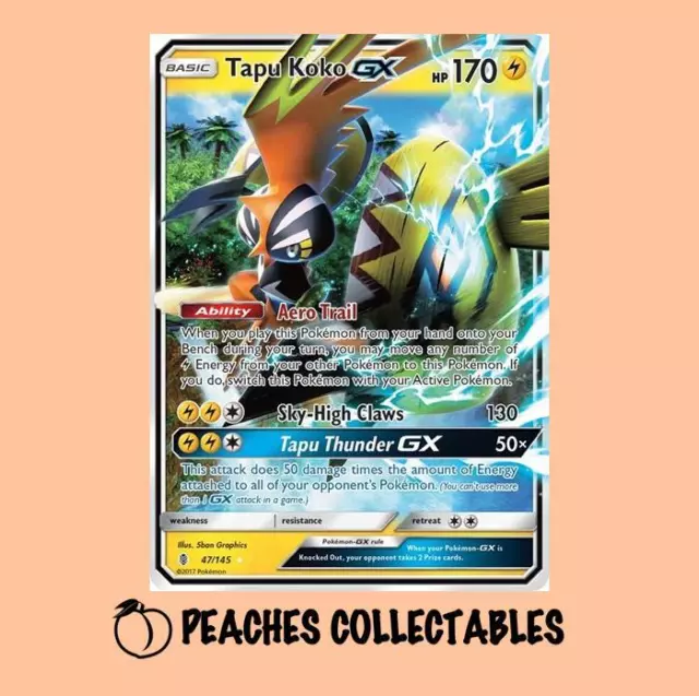 Tapu Koko GX - Guardians Rising Pokémon card 153/145