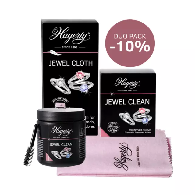 Hagerty Jewel Clean 170ml Dip & Jewel Cloth 36 x 30cm