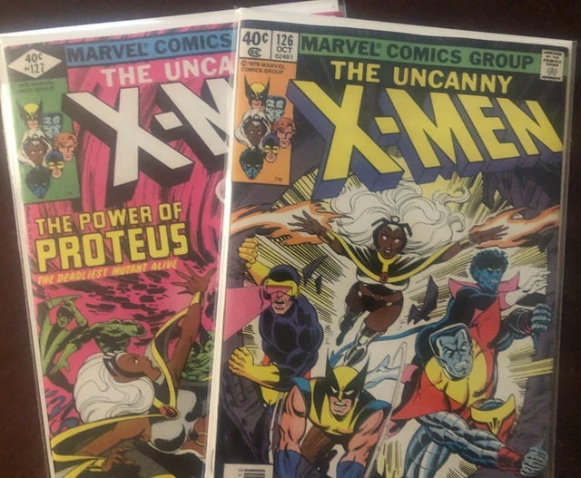 2 issue UNCANNY X-MEN #126 & 127 LOT! VINTAGE 1979! 8.0 VF to 9.0 VF/NM! BYRNE