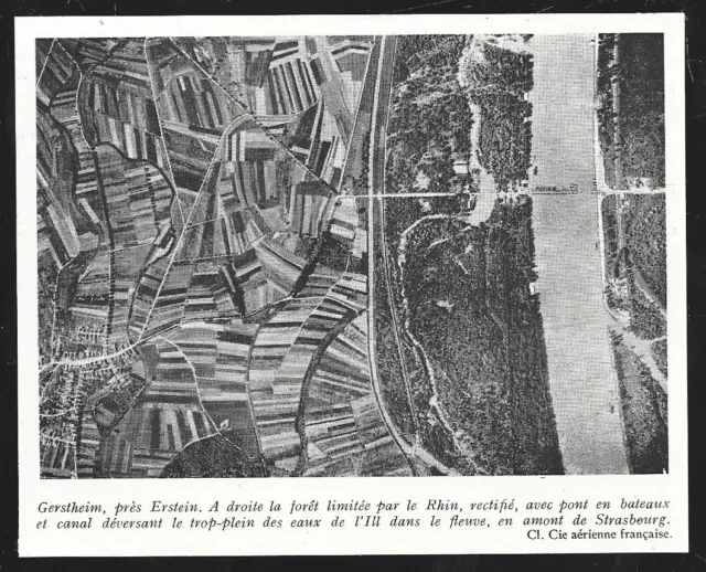 1947  --  Alsace . Gerstheim . Vue Aerienne . 3Z965