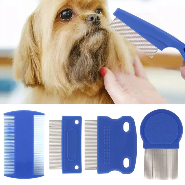 Peigne anti-puces pour animaux de compagnie Outil de dénaturation Peigne à poux