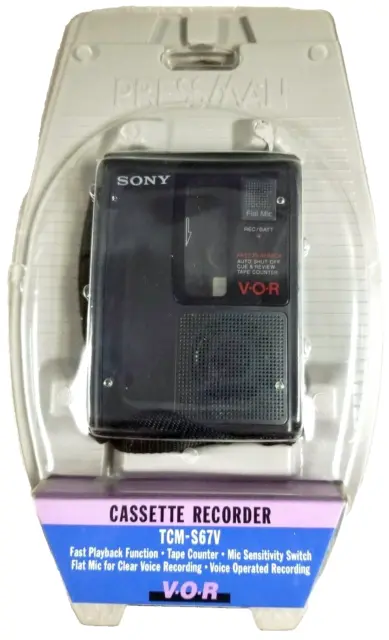 Sony TCM-S67V Cassette Corder VOR Mic