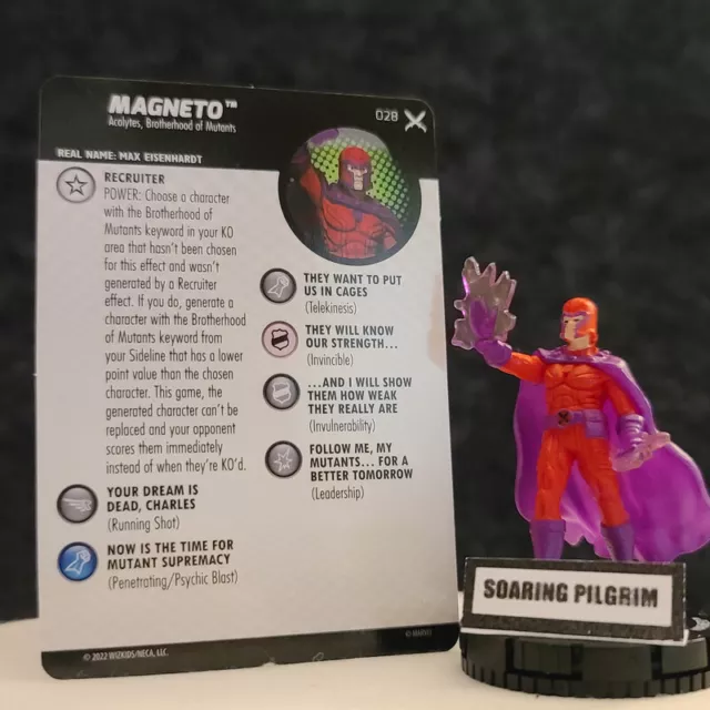 MAGNETO  - 028 UNCOMMON - X of Swords Marvel Heroclix #28