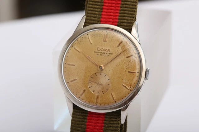 Montre Vintage Doxa Anti-Magnetic Jumbo 37mm - Cadran Tropical - Années 40-50 - Occasion