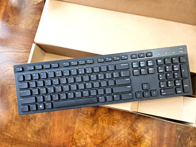 NEW Dell KM636 Black Wireless Multimedia Keyboard without Mouse, Excellent Cond.