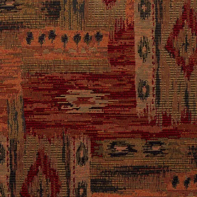 Southwest Upholstery Fabric South West Multi Ikat Rustic Tapestry