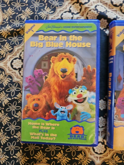 BEAR IN THE BIG BLUE HOUSE VHS TAPE LOT Volumes 1 & 2 DURACASE Jim ...