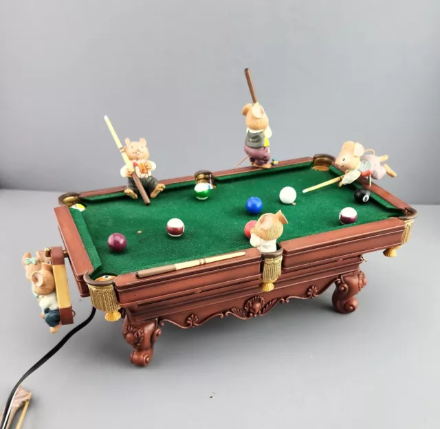 1990 Vintage Enesco "On Cue" Deluxe Multi-Action Musical Pool Table #581275