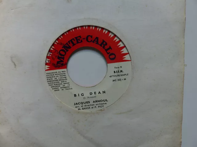 jacques arnoul big dean / bye bye buddy MONTE CARLO MC252  JUKE BOX