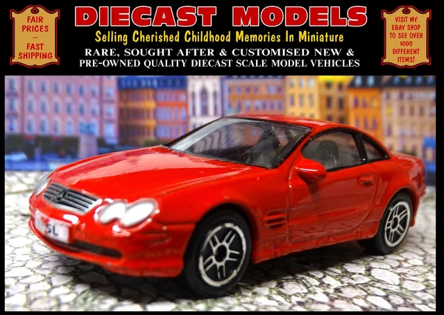 MERCEDES-BENZ SL350, R230; In Red Rare 1/59 Scale Collectors Diecast ...