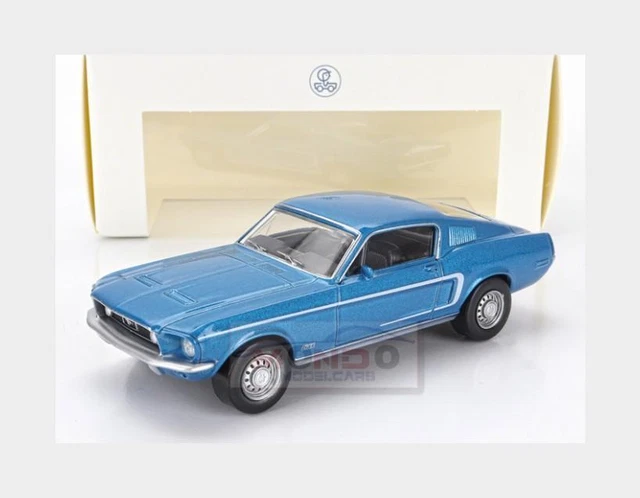 Ford Mustang 1/12 Norev Fastback GT metallise la chaux 1968
