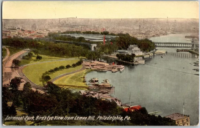 Philadelphia, Pennsylvania PA - Fairmount Park, Aerial View - Vintage Postcard