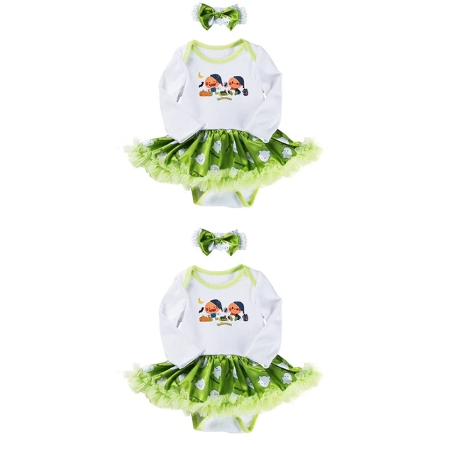 2 set vestito bambino di halloween Halloween Baby Sleeve Grovved Abbigliamento p