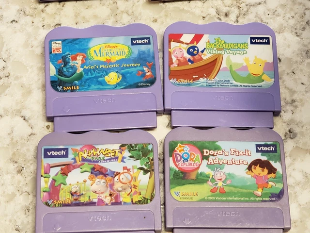 VTECH VSMILE LEARNING Games little mermaid the backyardigans alphabet ...