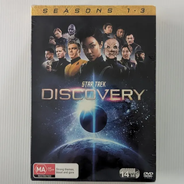 Star Trek Discovery DVD Season 1-3 14 Disc Box Set - New Sealed - Free Postage